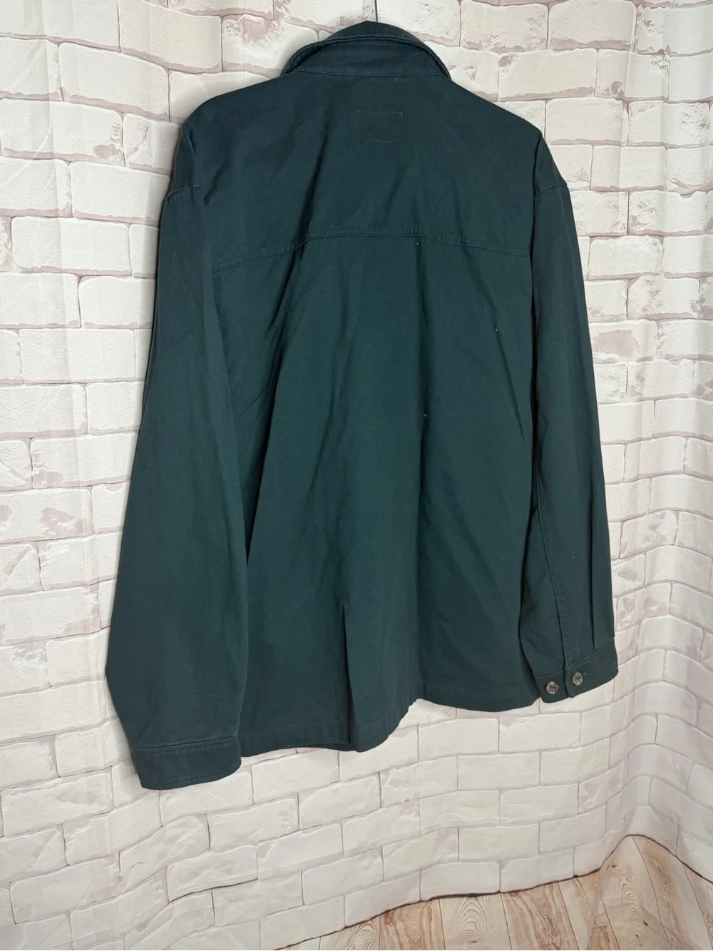 Mode of One Utility Shacket | Women’s Medium | Dark Teal Cotton